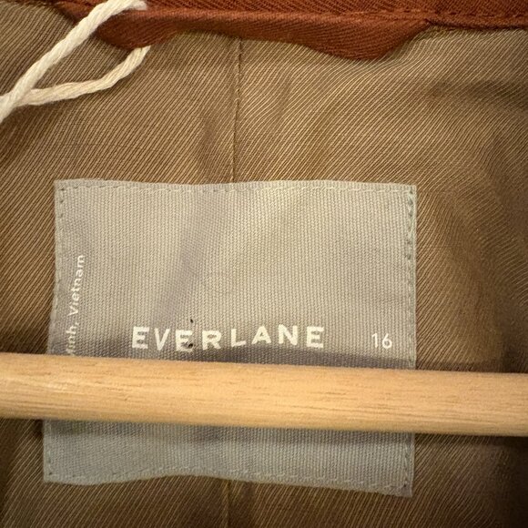 Everlane Cocoa Brown Mac Coat - Size 16 - Picture 9 of 15